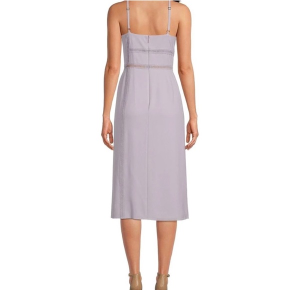 Ted Baker London Camylie Lace Inset Halter Neck Dress in Lilac - Picture 2 of 3